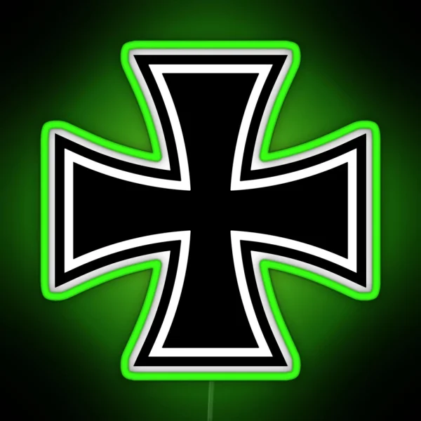 Iron Cross Logo RGB Neon Sign