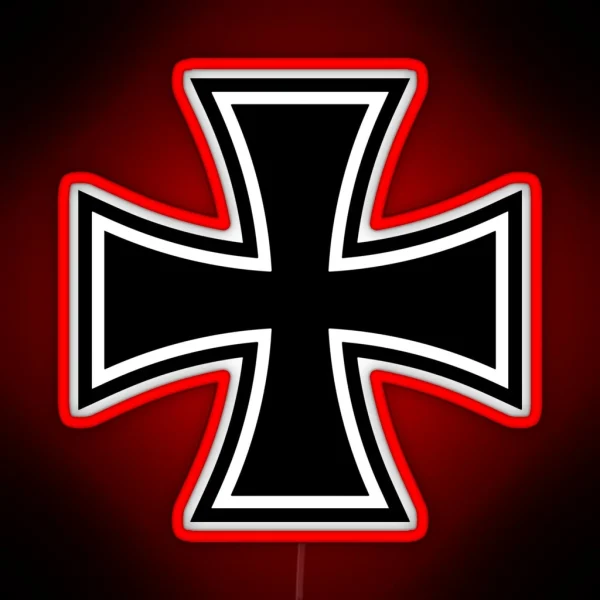 Iron Cross Logo RGB Neon Sign