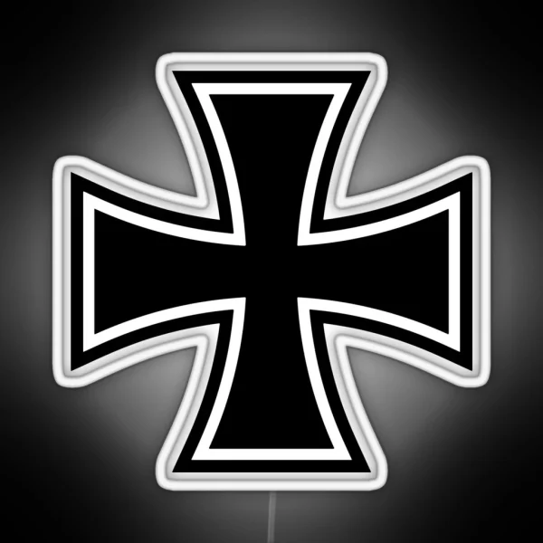 Iron Cross Logo RGB Neon Sign