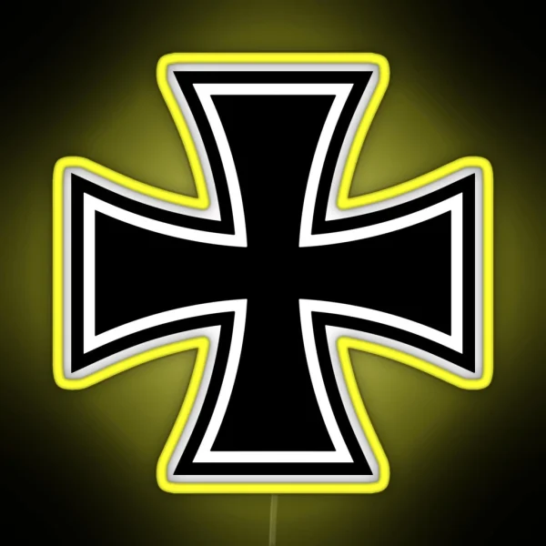 Iron Cross Logo RGB Neon Sign