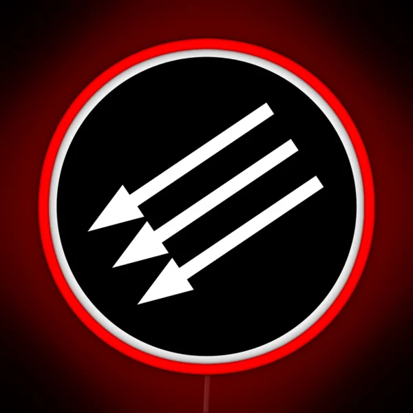 Iron Front Anti Fascist RGB Neon Sign