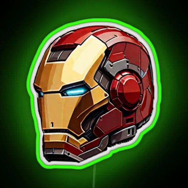 Iron Helmet RGB Neon Sign