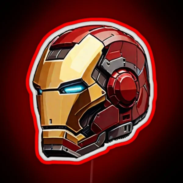 Iron Helmet RGB Neon Sign