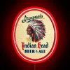Vintage Iroquois Indian head logo beer ale pub decor neon sign.