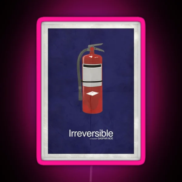 Irreversible Minimalist Interpretation RGB Neon Sign