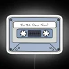 Retro Vibes Revival: Neon Cassette Player Decor for Music Lovers