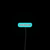 Neon Mock Trial Impeachment Sign in Bold Black RGB Colors