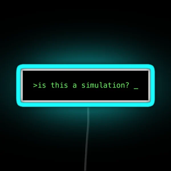 Is This A Simulation RGB Neon Sign
