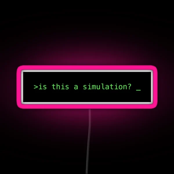 Is This A Simulation RGB Neon Sign