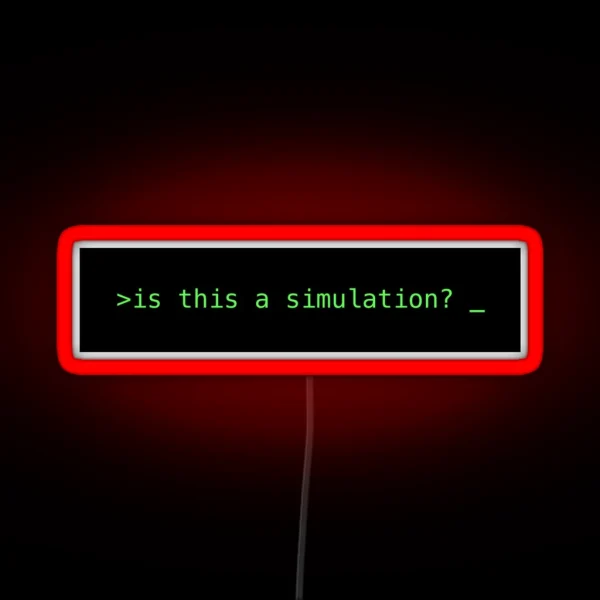 Is This A Simulation RGB Neon Sign