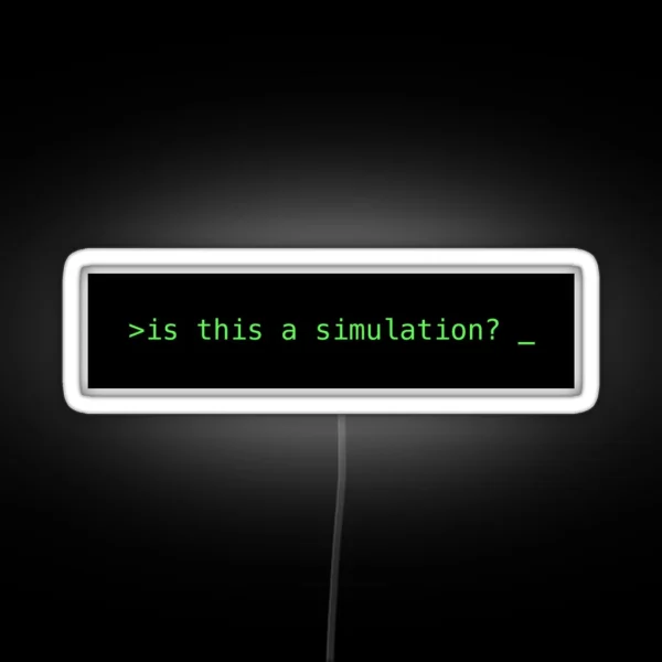 Is This A Simulation RGB Neon Sign