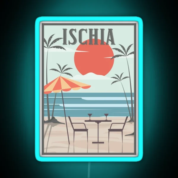Ischia Honeymoon Retro RGB Neon Sign