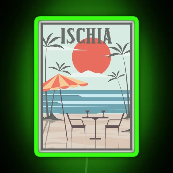 Ischia Honeymoon Retro RGB Neon Sign
