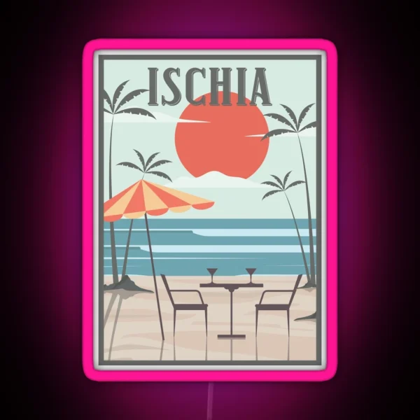 Ischia Honeymoon Retro RGB Neon Sign