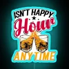 Add vibrant ambiance with anytime happy hour glow neon sign
