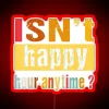 Neon sign blares fun vibes with 'Happy Hour Anytime' message