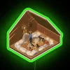 Vibrant Isometric Neon Wall Art Decoration with Hereditary Family Themes