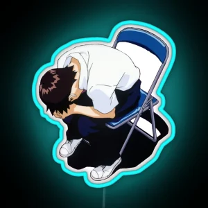 It All Comes Tumbling Down Shinji Ikari RGB Neon Sign