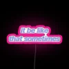 Brightly lit customizable RGB LED neon sign art display board