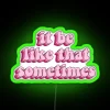 RGB Neon Sign with Casual Home Decor Vibes and Attitude
