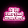 Personalizable vibrant colorful RGB neon sign with customizable message options