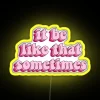 Color-Changing Dynamic RGB Neon Sign with Bright Display Illumination Technology