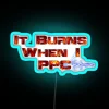 Eye-catching Neon Sign with Vibrant RGB Colors and Bold Typography