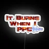 Red RGB LED Neon Sign with Burning Flame Design Effect