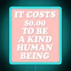 Kindness is free, spreading love and compassion with vibrant light