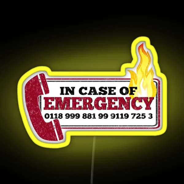 It Crowd Inspired New Emergency Number 0118 999 881 99 RGB Neon Sign