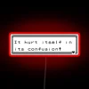 Self-Victimization Symbol: Contusion and Injury Awareness Neon Sign