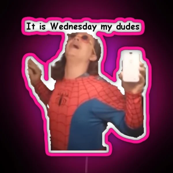It Is Wednesday My Dudes RGB Neon Sign