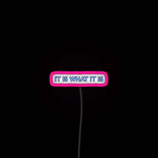 It Is What It Is RGB Neon Sign