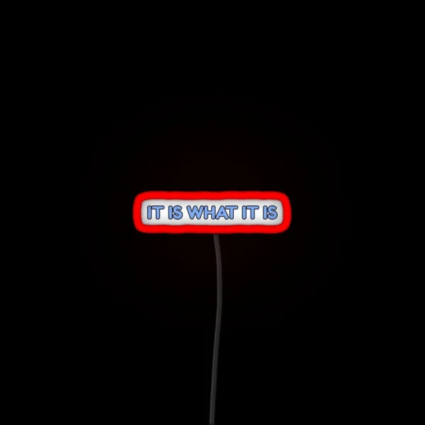 It Is What It Is RGB Neon Sign