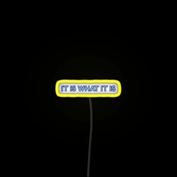 It Is What It Is RGB Neon Sign