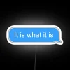 Minimalist Neon Decor Wall Sign with Distressed RGB Color Scheme