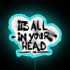 Psychological Motivational Sign with Vibrant RGB Neon Light Design