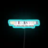 Vibrant RGB Neon Wall Sign with Customizable Long-Distance Illumination Text