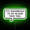 Add edgy style with It's Dangerous Out There RGB neon lighting
