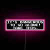 Vibrant RGB LED Sign Inspired by Classic Video Game Quotes.