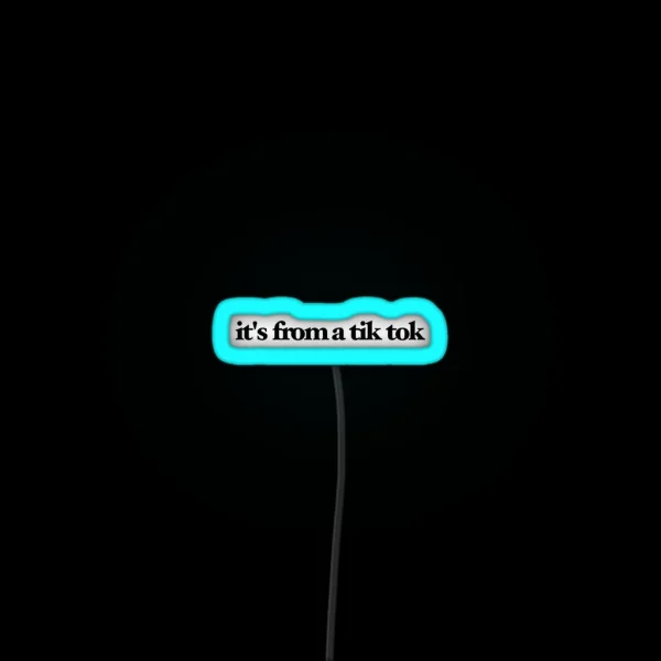 It S From A Tik Tok RGB Neon Sign