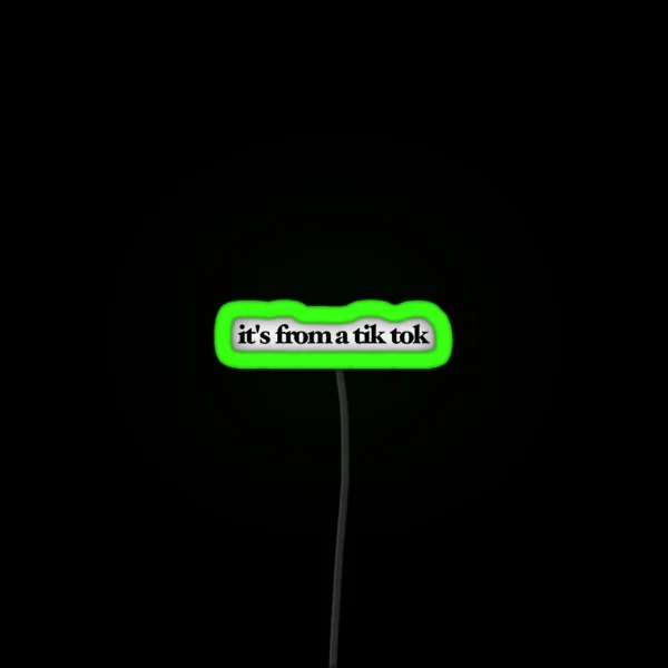 It S From A Tik Tok RGB Neon Sign