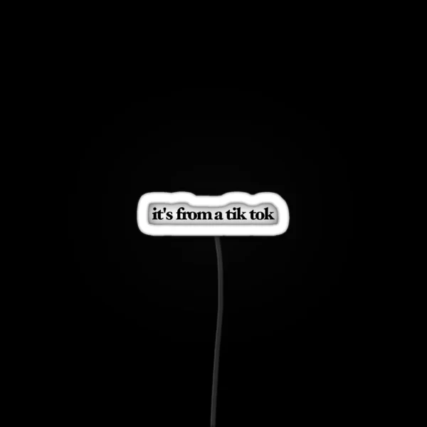 It S From A Tik Tok RGB Neon Sign