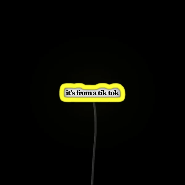 It S From A Tik Tok RGB Neon Sign