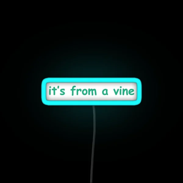 It S From A Vine RGB Neon Sign