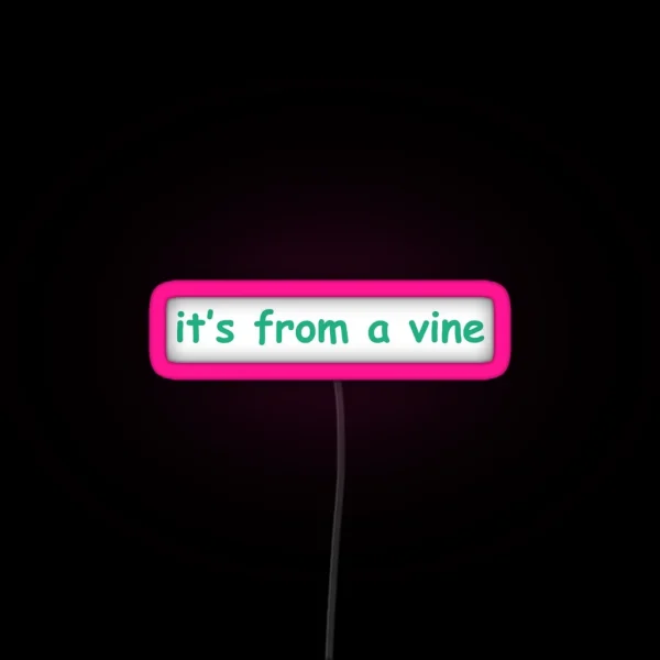 It S From A Vine RGB Neon Sign