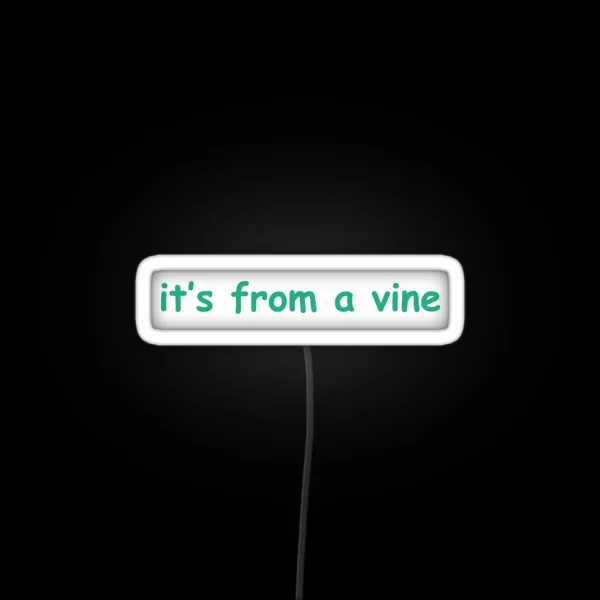 It S From A Vine RGB Neon Sign