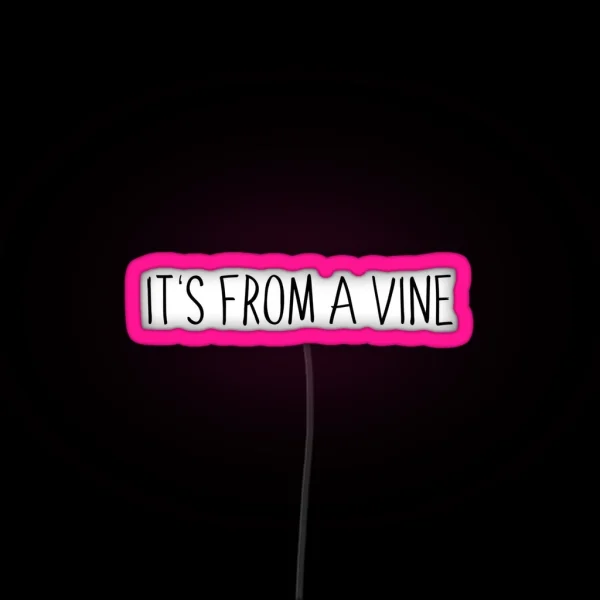 It S From A Vine RGB Neon Sign