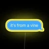 Vibrant Vine Textured RGB Neon Sign with Modern LED Display Design