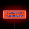 Official Florida Gators Fan Neon Sign with Vibrant RGB Coloration